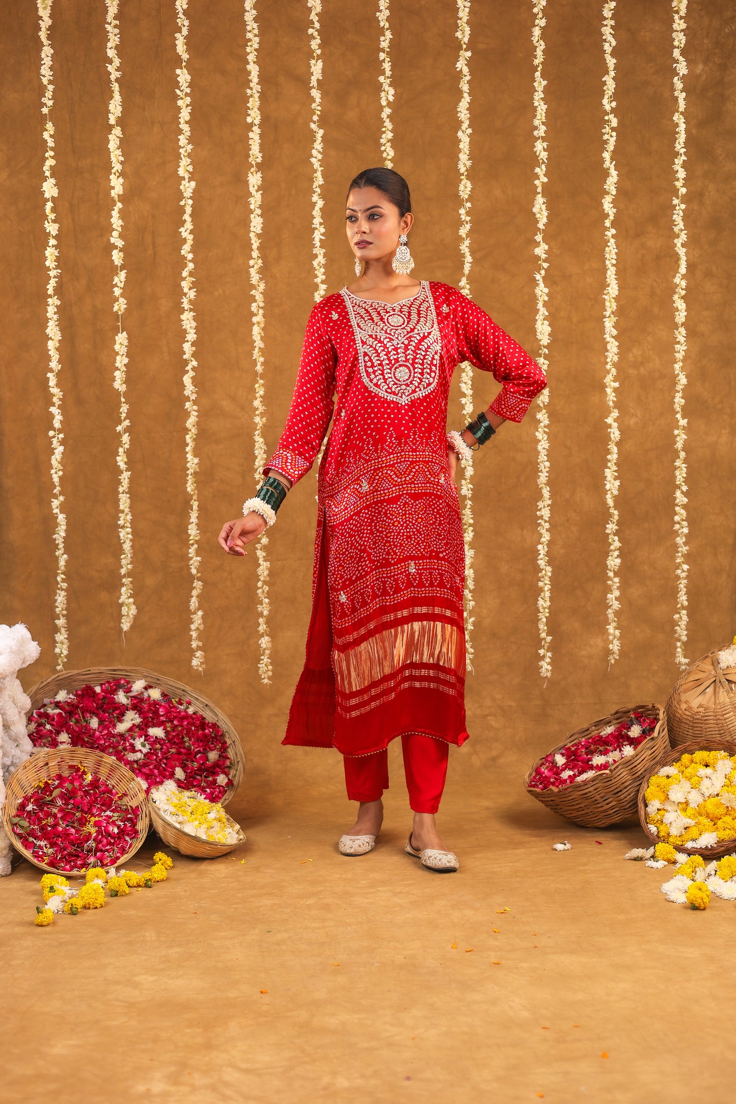Regal Allure – Gaji Silk Handcrafted Suit Set